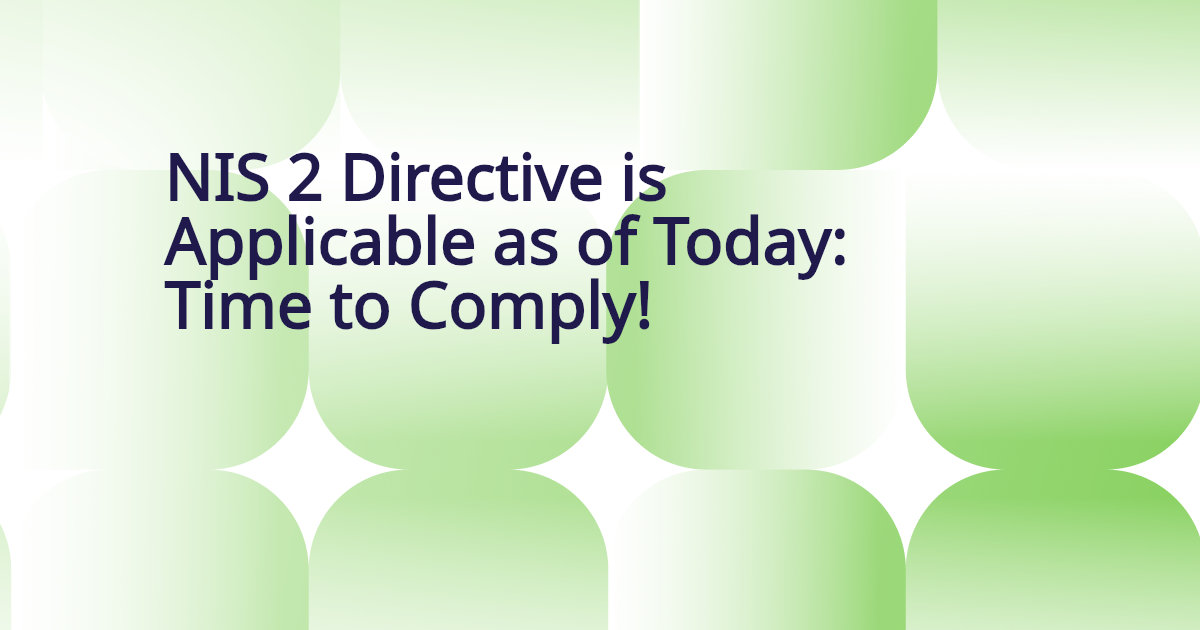Auto-generated banner for NIS 2 Directive is Applicable as of Today: Time to Comply!
