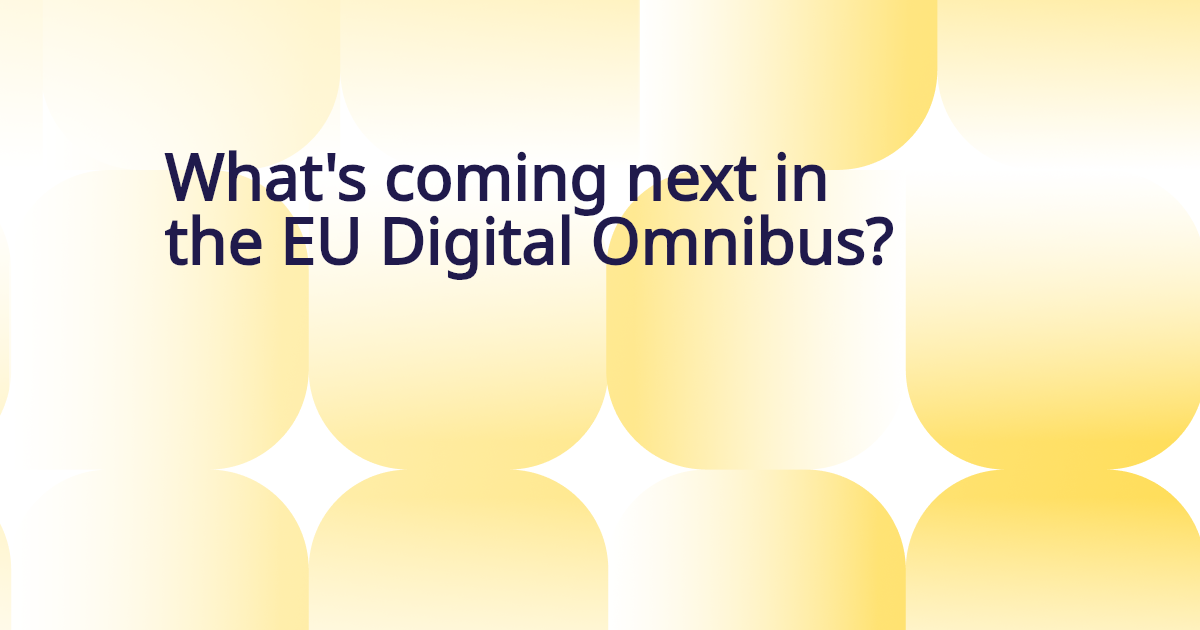 Auto-generated banner for The EU Digital Omnibus proposal: What is it, what's new, and what's coming next? 